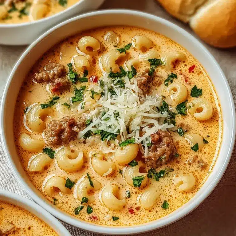 Parmesan Italian Sausage Ditalini Soup Recipe