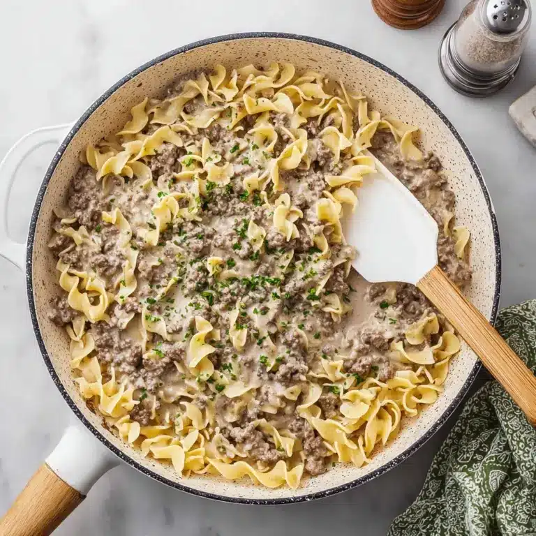 30-Minute Ground Beef Stroganoff Recipe