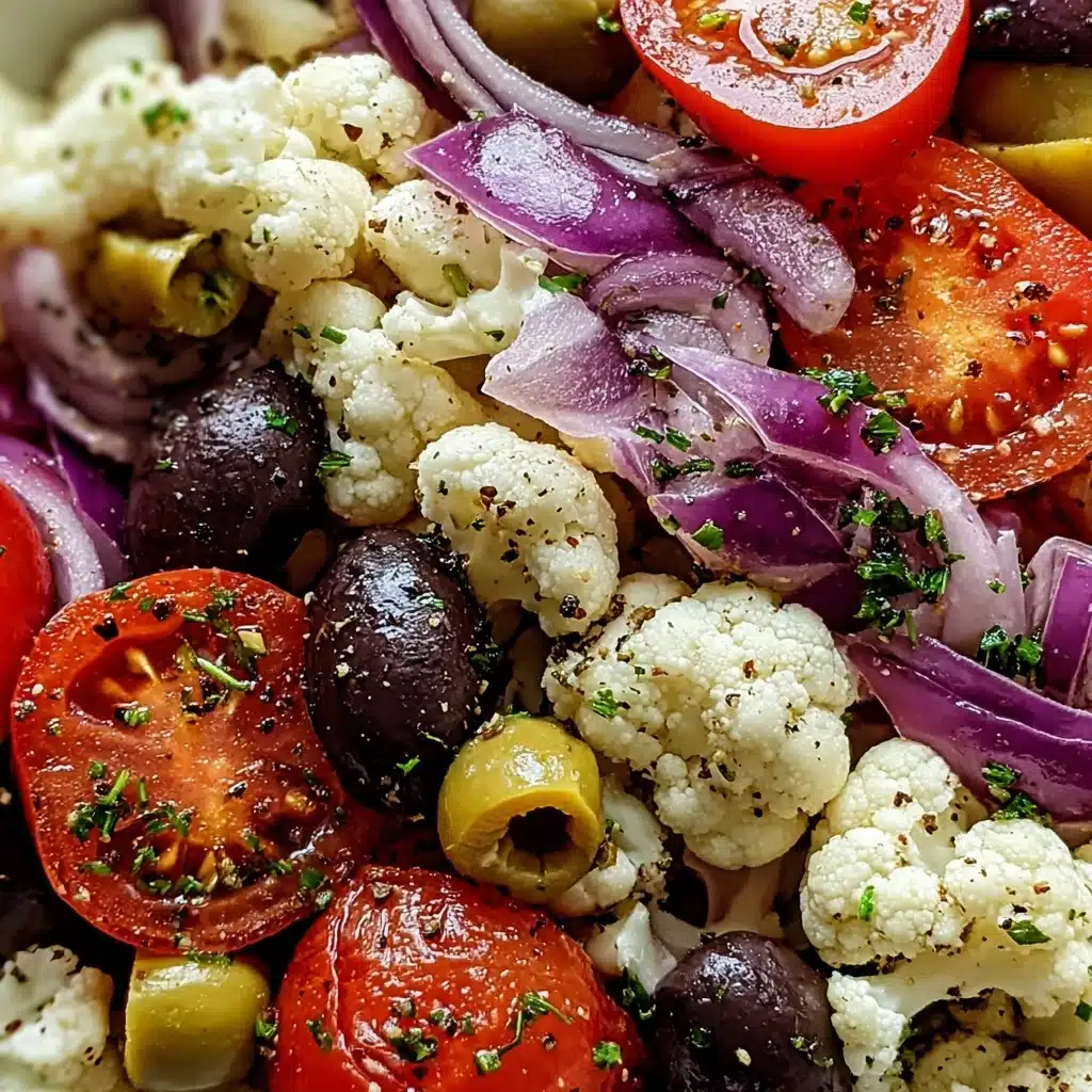 Mediterranean Marinated Cauliflower Salad Recipe - Recipe Image