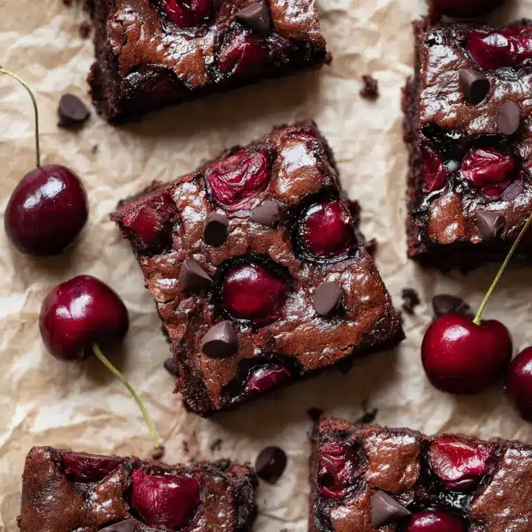 Roasted Chocolate Cherry Brownies Recipe