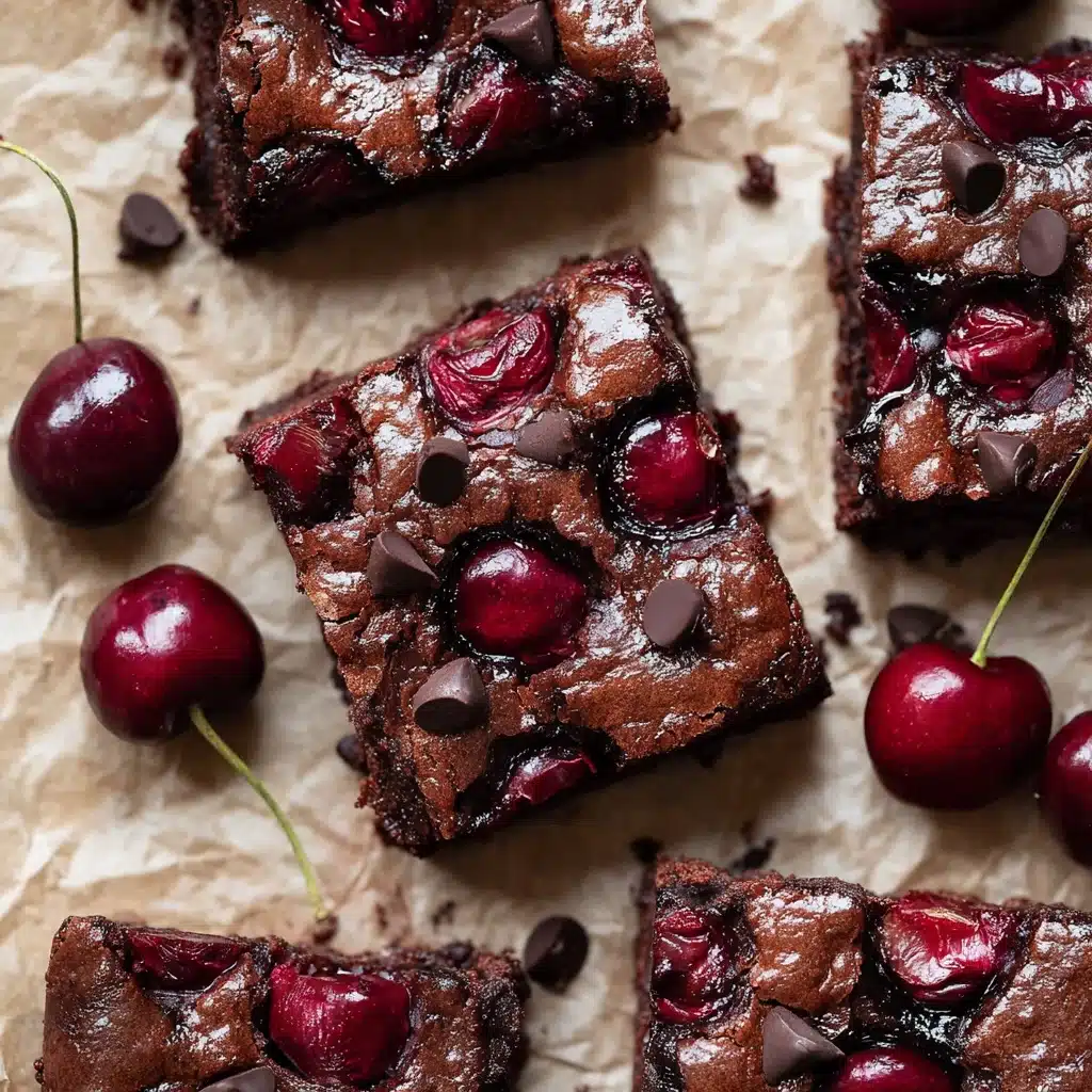 Roasted Chocolate Cherry Brownies Recipe - Recipe Image