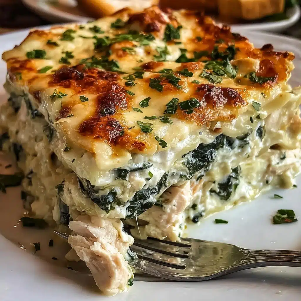 Chicken and Spinach Casserole with Cream Cheese Recipe - Recipe Image