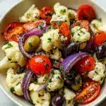 Mediterranean Marinated Cauliflower Salad Recipe