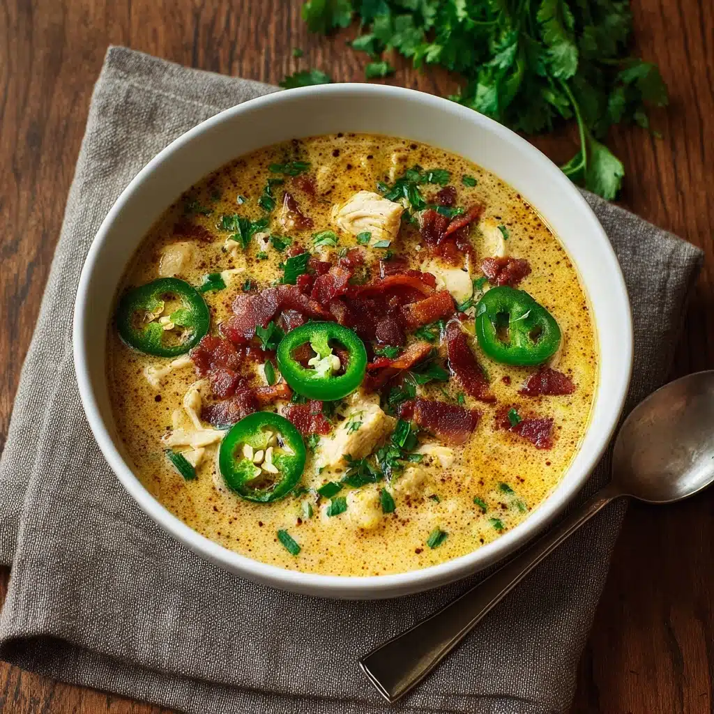 Spicy Jalapeño Popper Chicken Soup Recipe - Recipe Image
