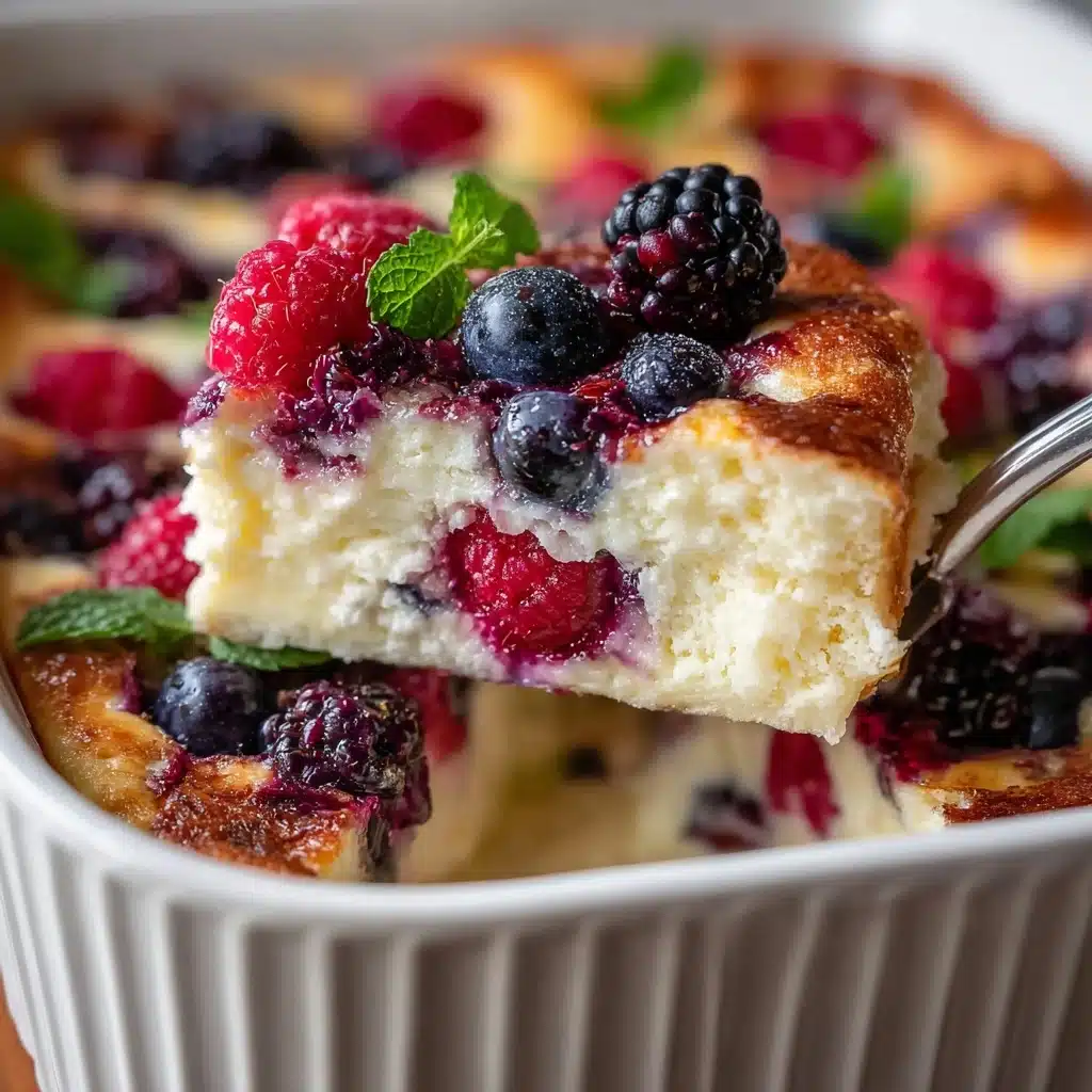 High Protein Triple Berry Bake Recipe - Recipe Image