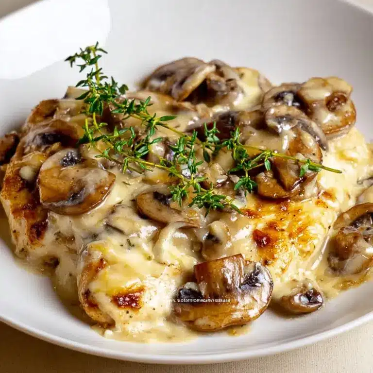 Mushroom Asiago Chicken Recipe