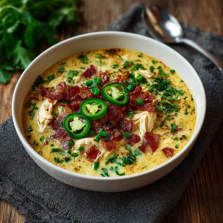 Spicy Jalapeño Popper Chicken Soup Recipe
