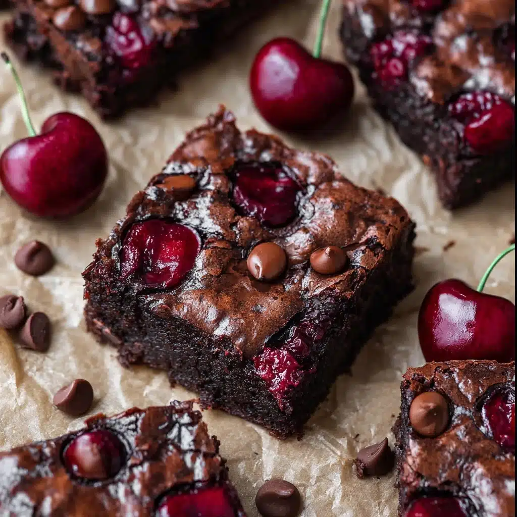 Roasted Chocolate Cherry Brownies Recipe - Recipe Image