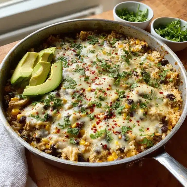 Salsa Verde Chicken & Rice Skillet Recipe