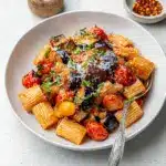 Eggplant and Fresh Tomato Pasta Recipe