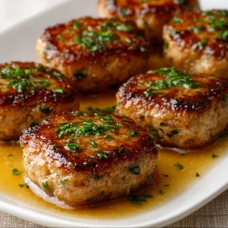 Garlic Parmesan Chicken Meatloaves Recipe