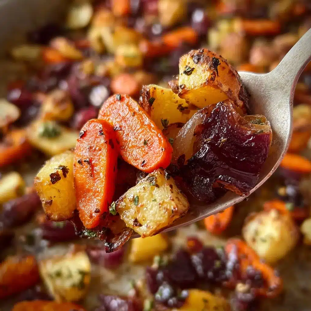 Maple Dijon Roasted Carrots and Apples Recipe - Recipe Image