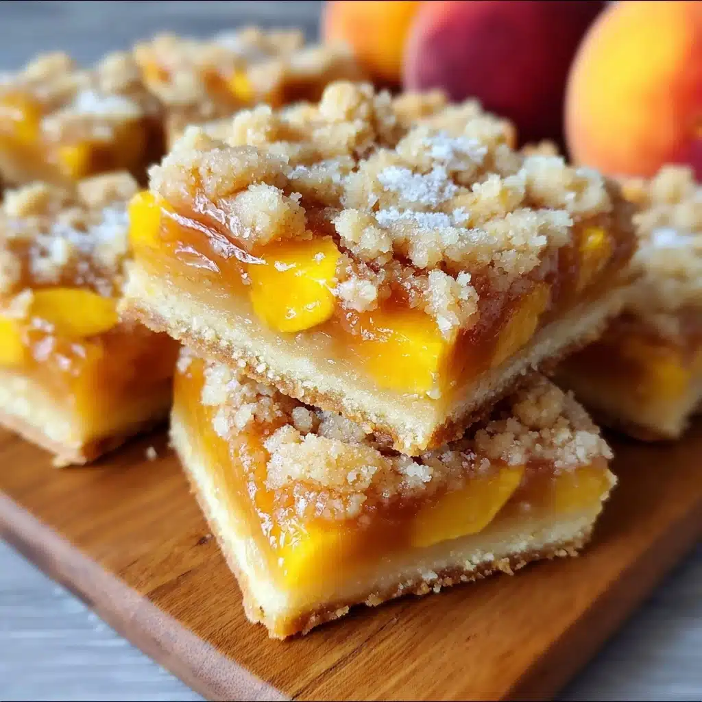 Heavenly Summer Peach Bars: A Sweet Slice of Sunshine Recipe - Recipe Image