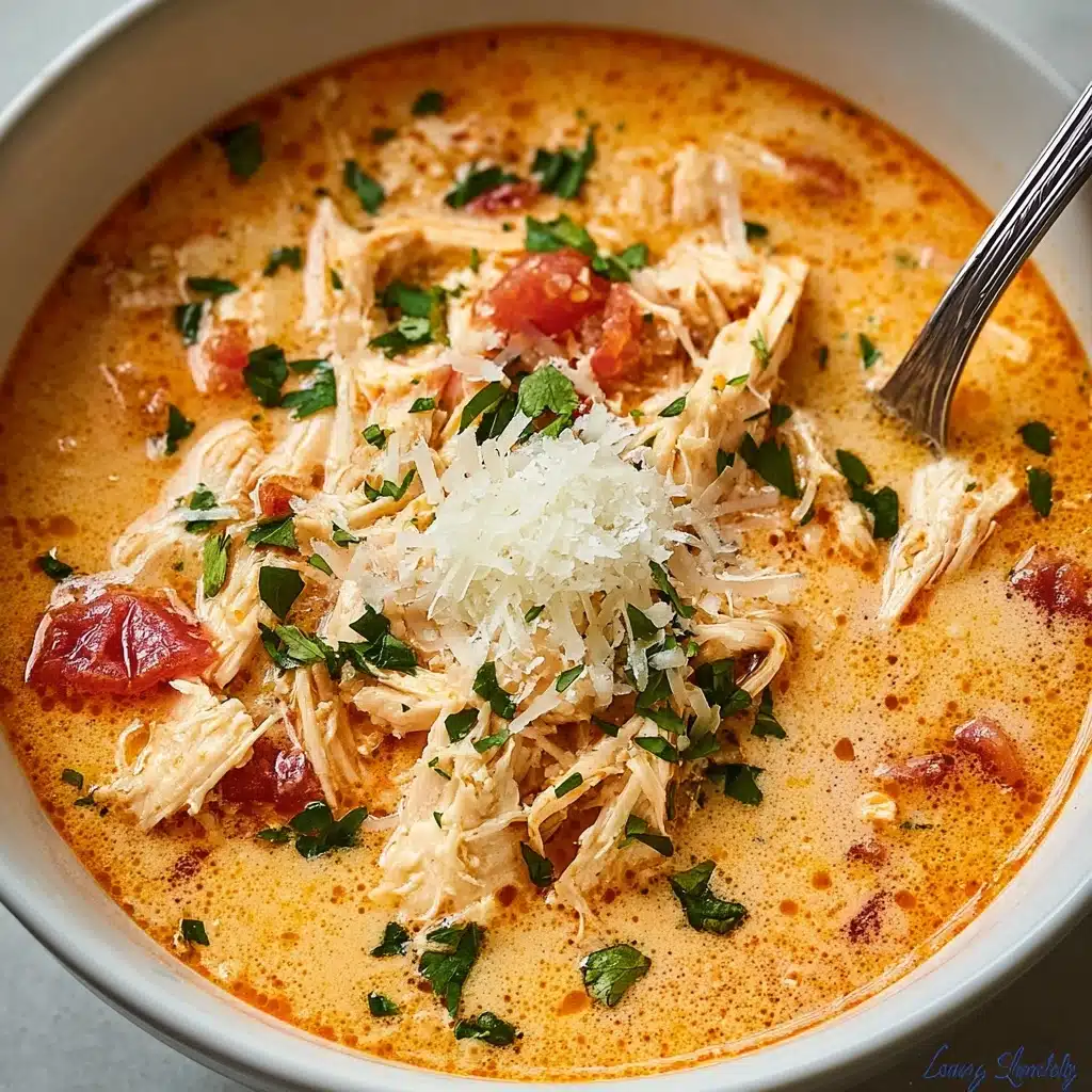 Crock Pot Creamy Chicken Parmesan Soup Recipe - Recipe Image