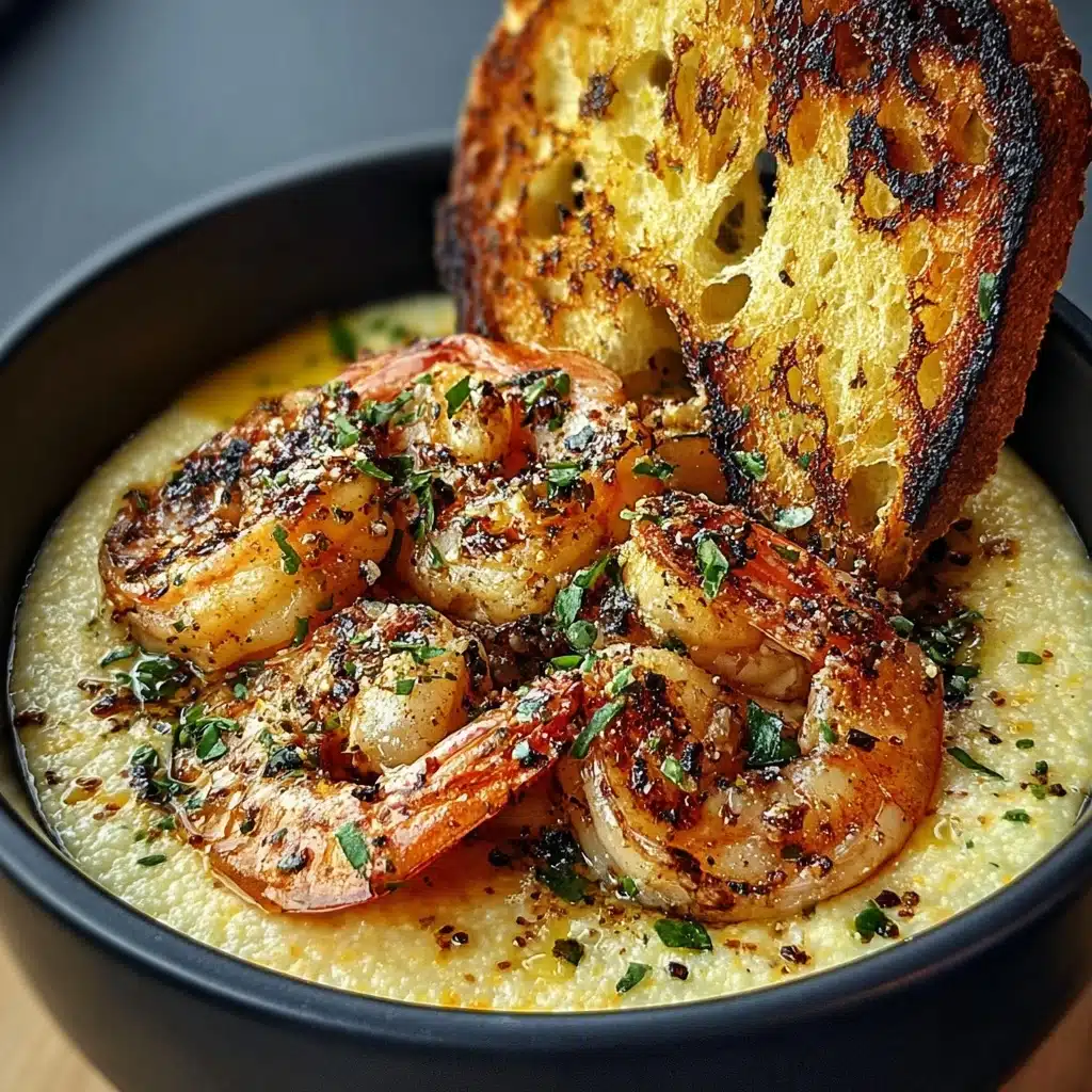 Shrimp Scampi Bowls with Garlic Bread Recipe - Recipe Image