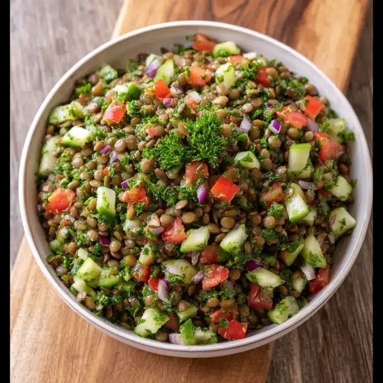 Lentil Tabbouleh Recipe