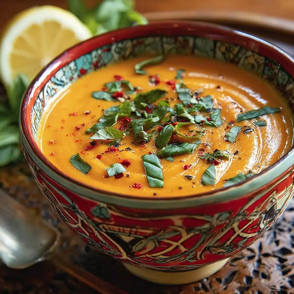 Moroccan Sweet Potato Soup with Chickpeas Recipe - Recipe Image