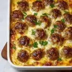 Dump-and-Bake Meatball Casserole Recipe