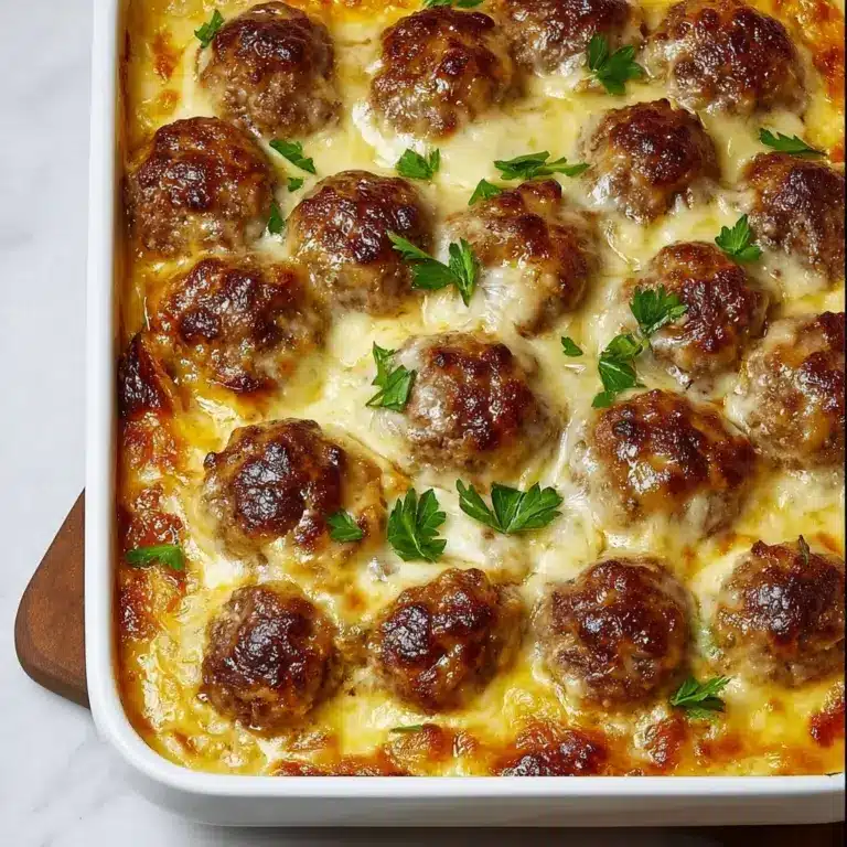 Dump-and-Bake Meatball Casserole Recipe