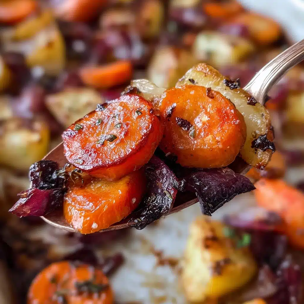 Maple Dijon Roasted Carrots and Apples Recipe - Recipe Image
