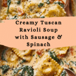 Creamy Tuscan Ravioli Soup : Comfort in Every Spoonful Recipe