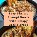 Shrimp Scampi Bowls with Garlic Bread Recipe