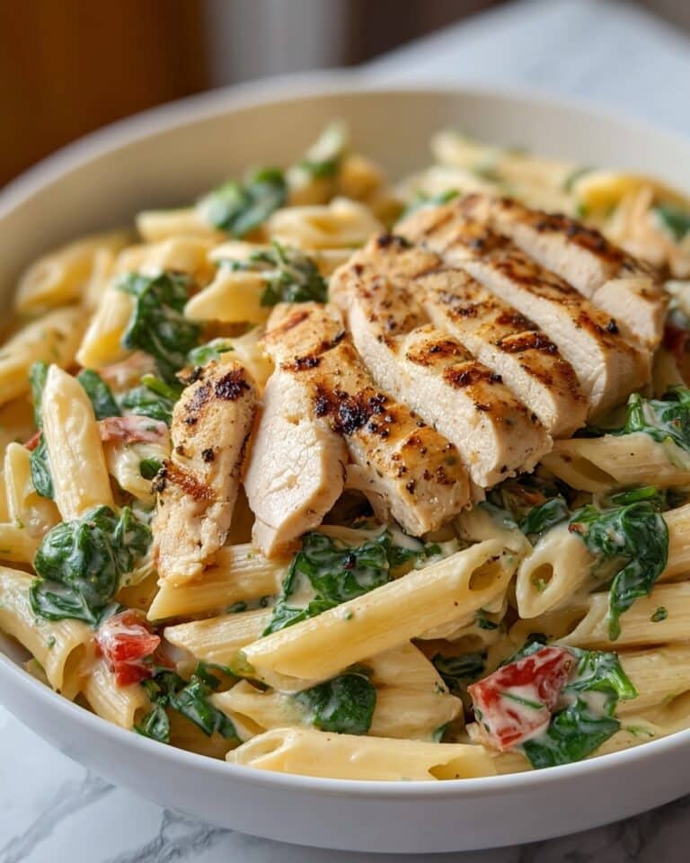 Chicken Spinach Penne Recipe
