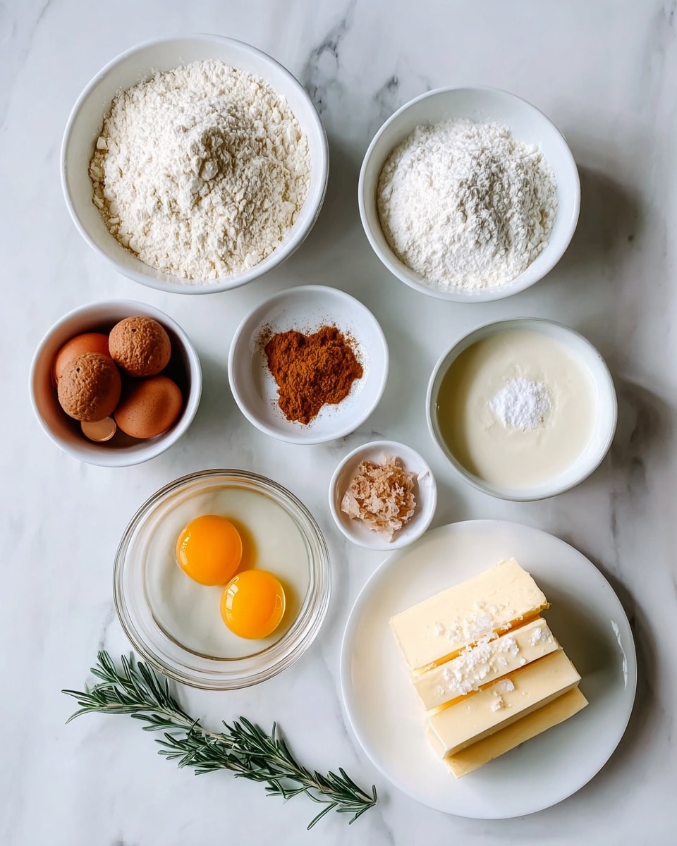 A tall stack of golden brown pancakes is neatly arranged on a white plate, each pancake separated by a thin layer of creamy white syrup. On top of the stack sits a thick drizzle of warm, dark brown syrup slowly running down the sides. The top of the pancakes is decorated with fresh red cranberries, small round orange slices, and green rosemary sprigs, creating a festive look. Around the base of the plate, a few cinnamon sticks and bright cranberries are scattered. The background surface is white marbled with soft warm lighting and blurred golden lights in the distance, giving a cozy feeling. Photo taken with an iphone --ar 4:5 --v 7