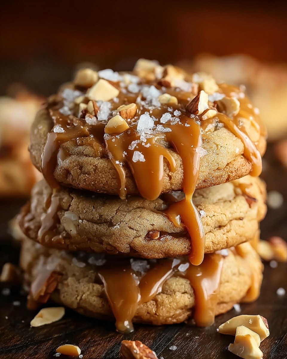 The image shows four square dessert pieces arranged closely on a wooden board. Each piece has three layers: the bottom layer is a crumbly brown crust with a rough texture, the middle layer is thick and creamy white, smooth like custard, and the top layer is a golden-brown glaze with small bits of green herbs and white coconut flakes scattered on it. Each dessert piece is topped with a thin, round slice of bright green lime that adds a fresh contrast. The background is a white marbled surface. photo taken with an iphone --ar 4:5 --v 7
