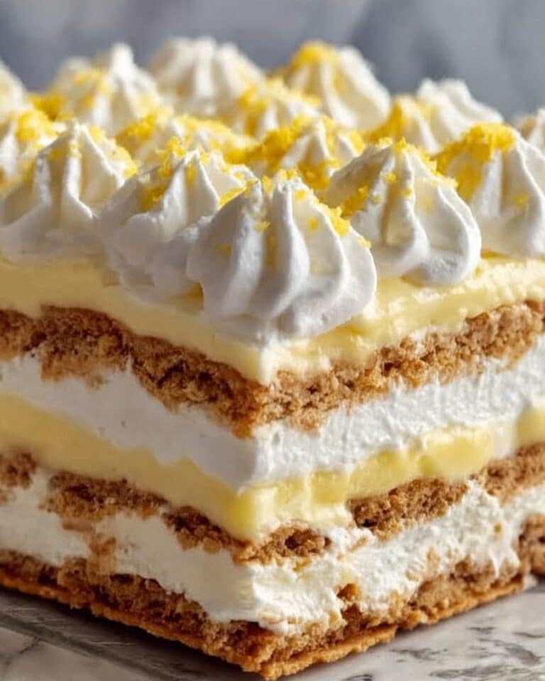 No-Bake Lemon Eclair Cake Recipe