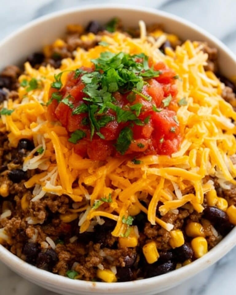 Quick & Hearty Ground Beef Burrito Bowl Recipe