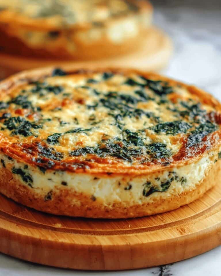 Irresistible Cottage Cheese and Spinach Crustless Quiche Recipe