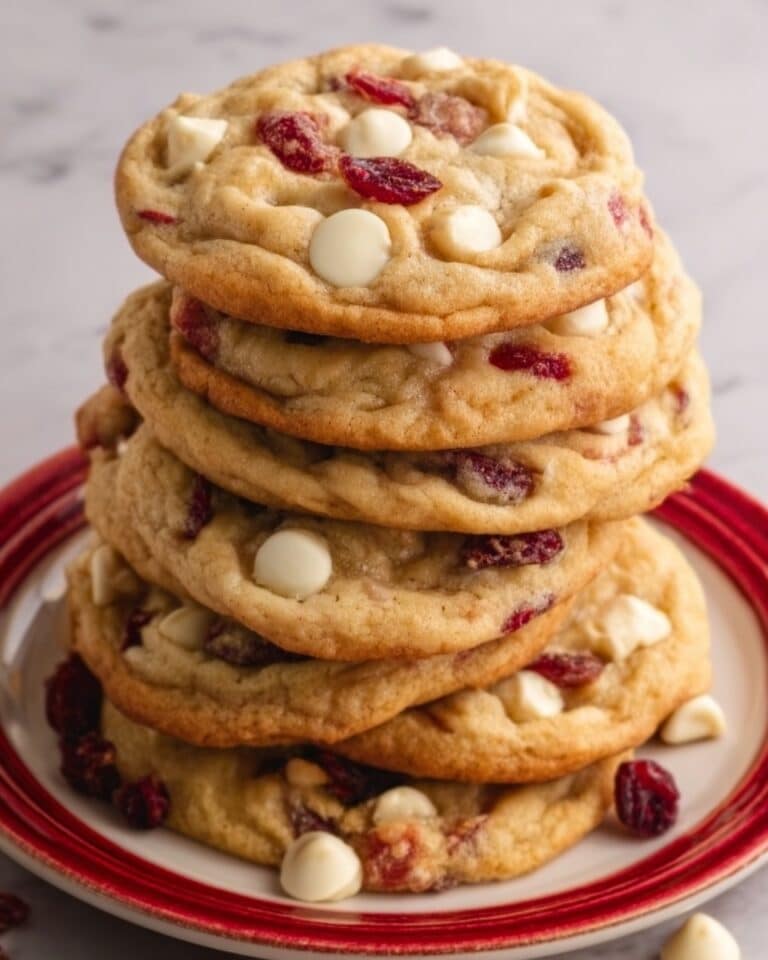 White Chocolate Cranberry Cookies Recipe
