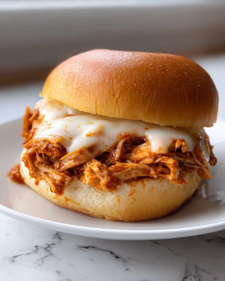 Slow Cooker Parmesan Garlic Chicken Sandwich Recipe