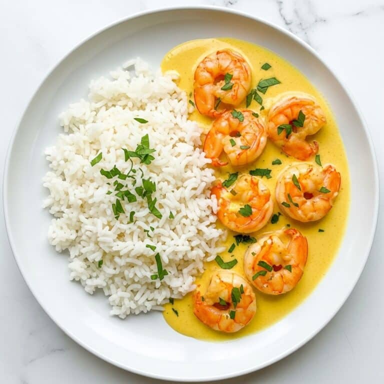 Creamy Garlic Butter Shrimp with Rice Recipe