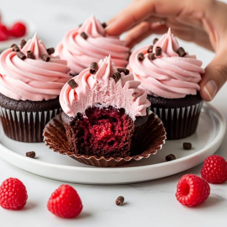 Raspberry Chocolate Lava Cupcakes Recipe