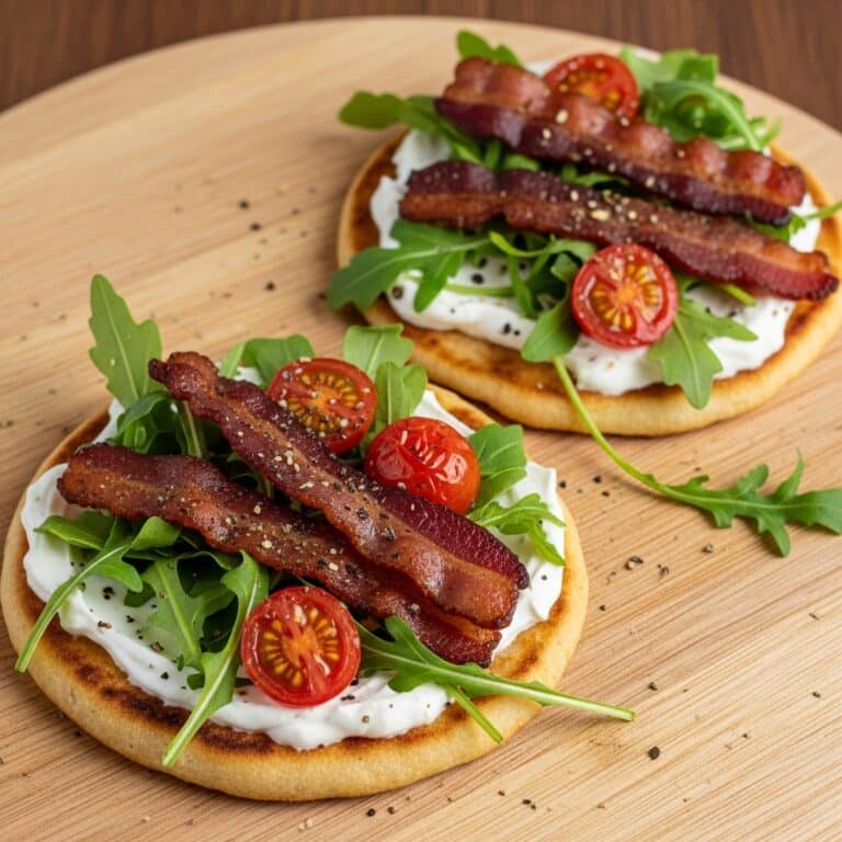 BLT Naan Flatbread Recipe