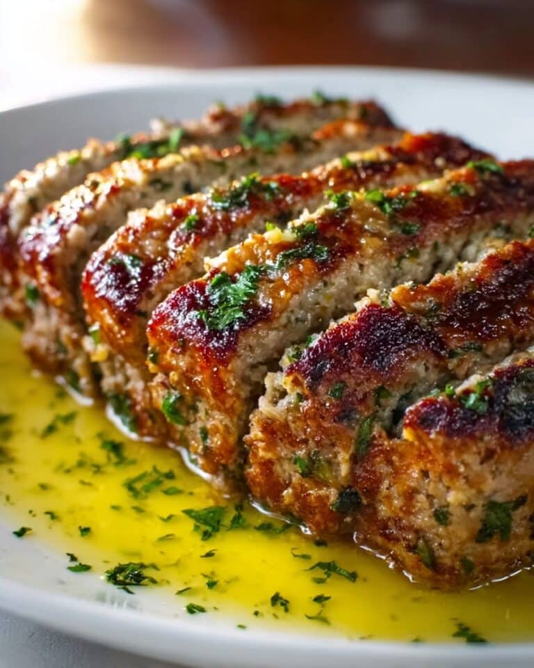 Juicy Garlic Parmesan Chicken Meatloaf Recipe