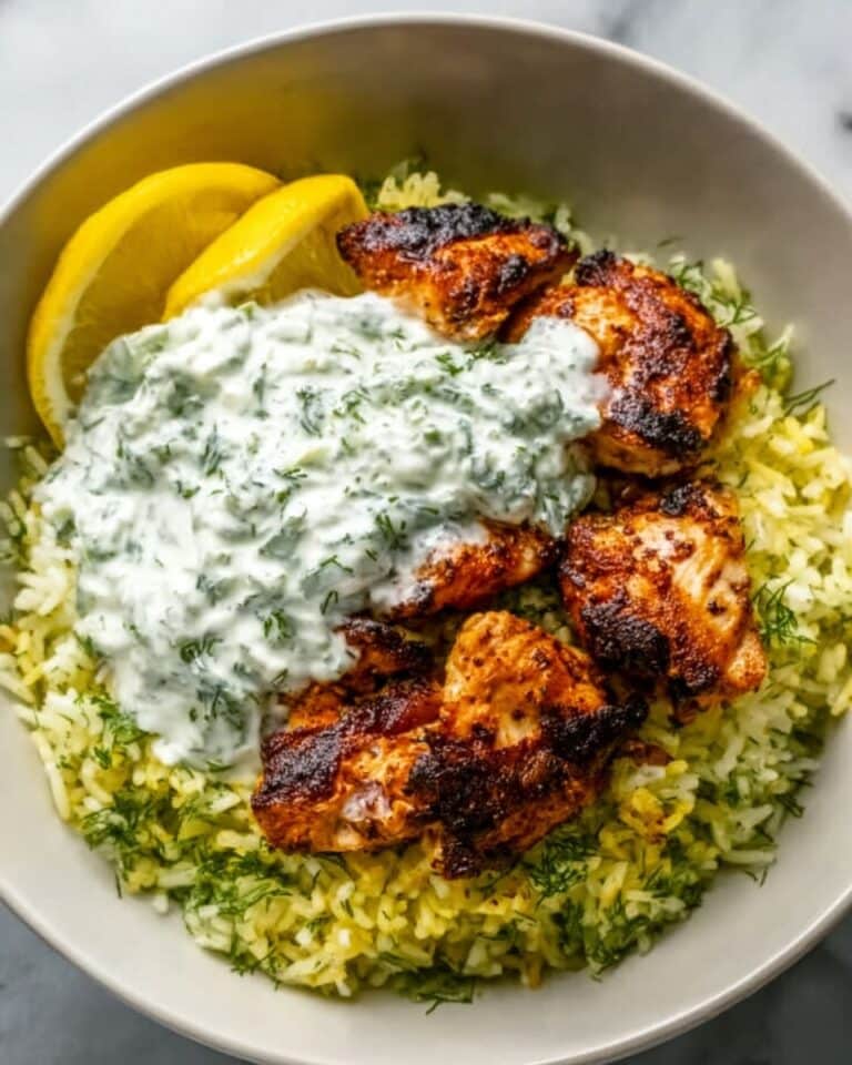 Easy Chicken Tzatziki Rice Bake Recipe