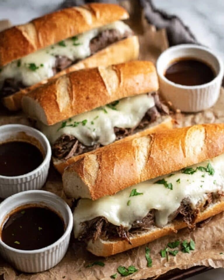 Crockpot French Dip Sandwiches Recipe