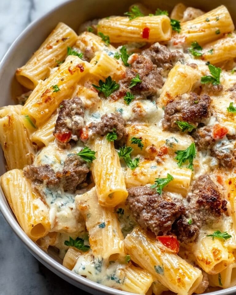 Steak & Blue Cheese Rigatoni Bake Recipe