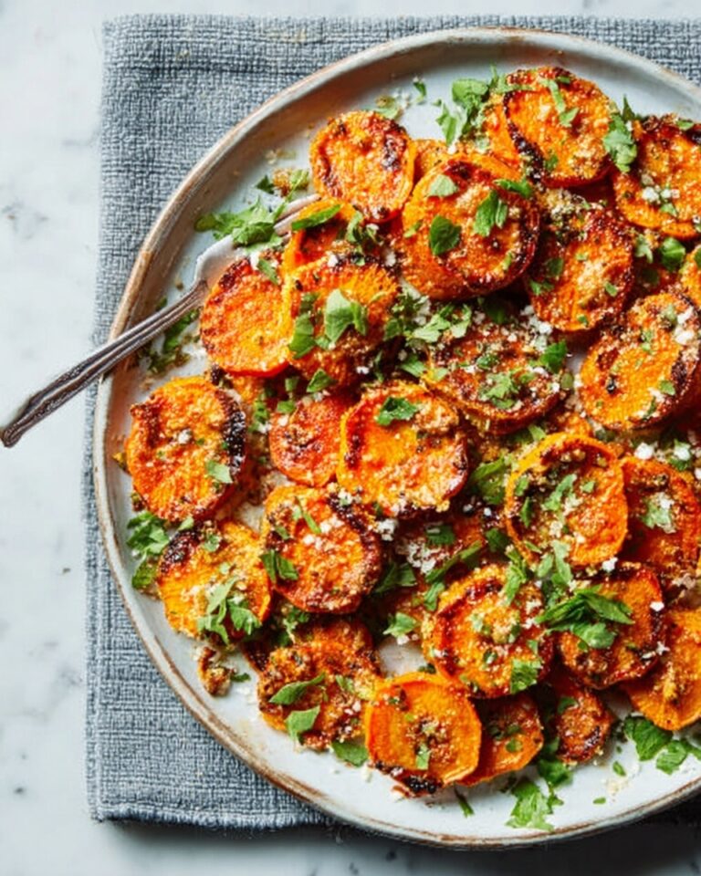 Crispy Smashed Carrots with Garlic and Parmesan Recipe