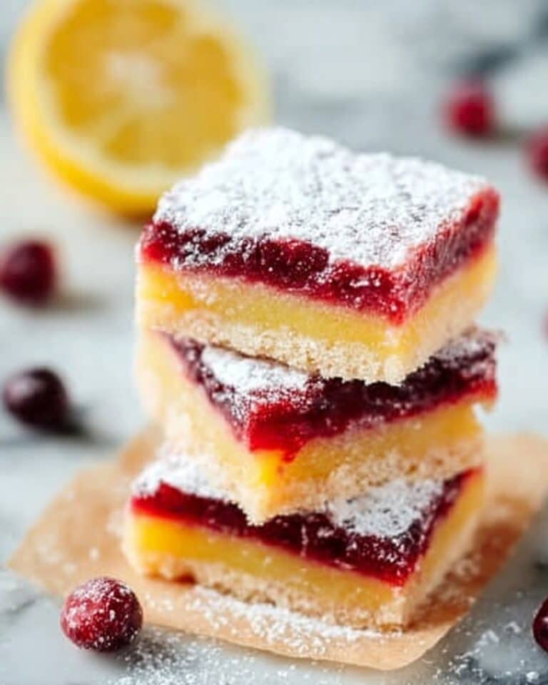 Cranberry Lemon Bars Recipe