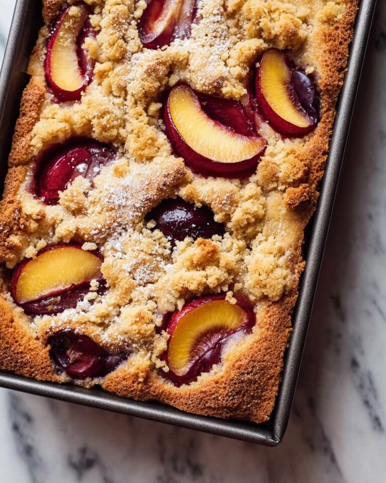 German Plum Cake with Streusel Recipe