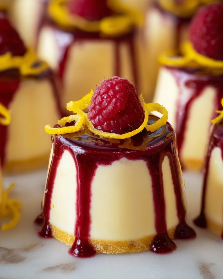Meyer Lemon Pots de Crème with Raspberry Sauce Recipe