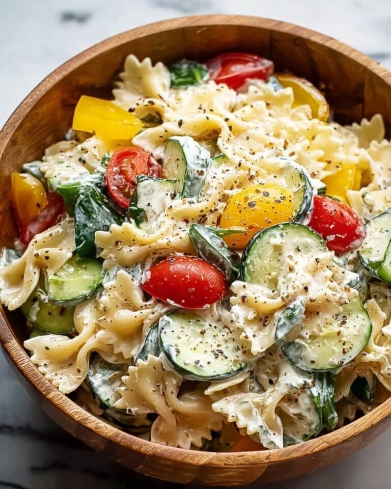 High Protein Cottage Cheese Pasta Salad Recipe