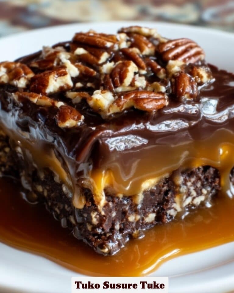 Decadent Turtle Texas Sheet Cake Recipe