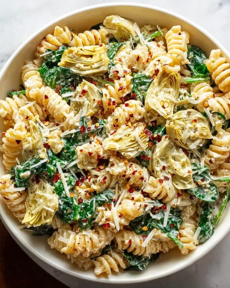 Tasty Spinach and Artichoke Dip Pasta Recipe