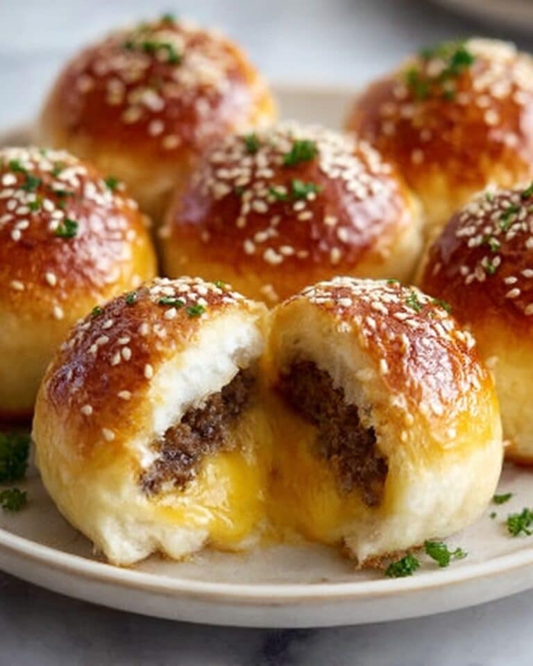 Garlic Parmesan Cheeseburger Bombs Recipe