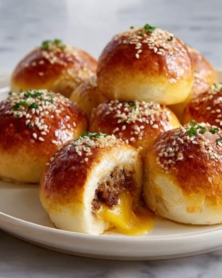Easy Garlic Parmesan Cheeseburger Bombs Recipe